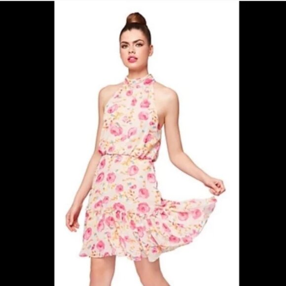 Betsey Johnson Floral Sleeveless Mini Dress - Picture 1 of 1